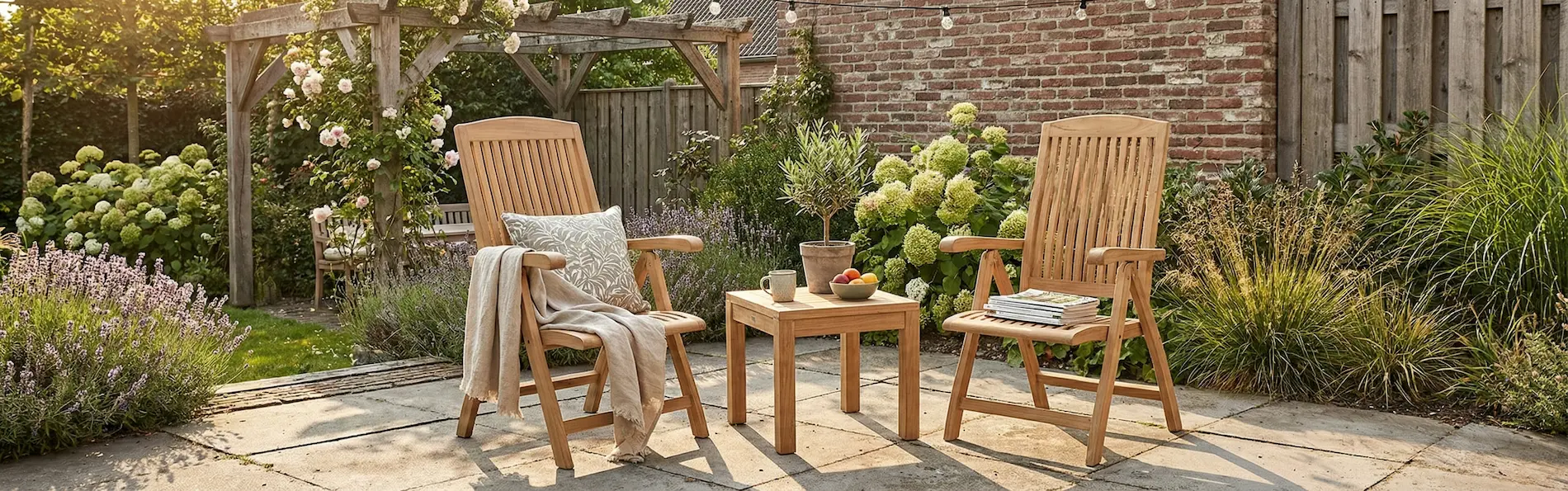 Verstelbare Teak Tuinstoelen - Teakea