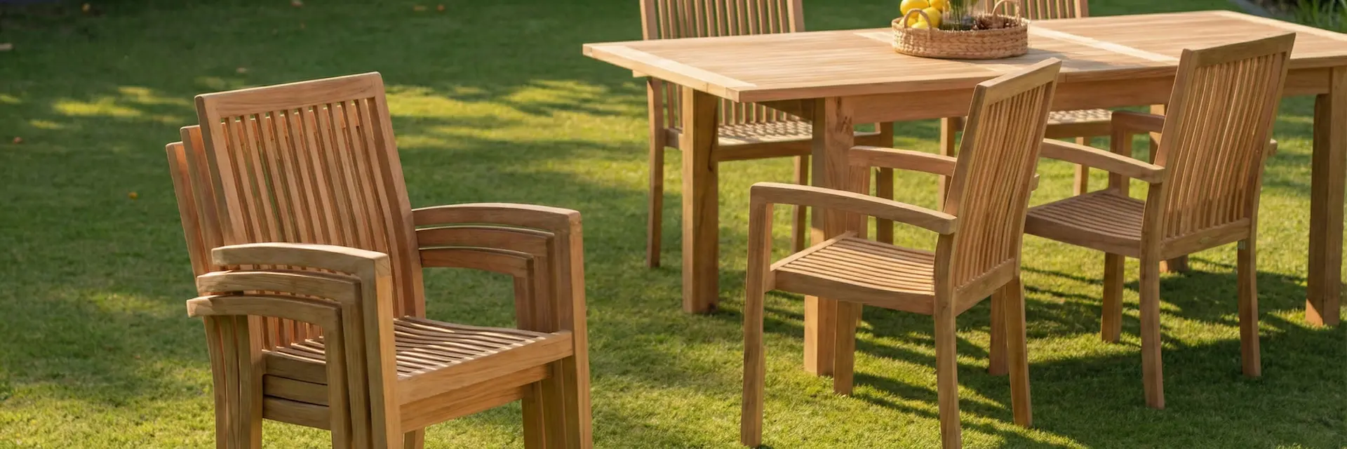 Stapelbare tuinstoelen - Teakea