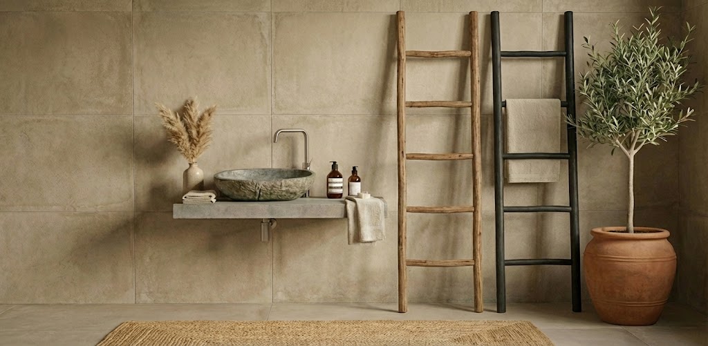 Teakhouten Handdoekladders & Decoratieladders - Teakea Teakhouten Handdoekladders & Decoratieladders - Teakea