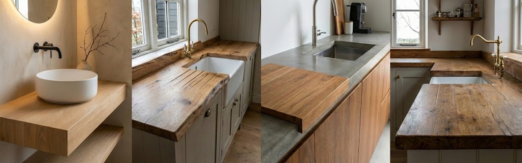 Massieve Werkbladen op Maat (Eiken & Teak) - Teakea Massieve Werkbladen op Maat (Eiken & Teak) - Teakea