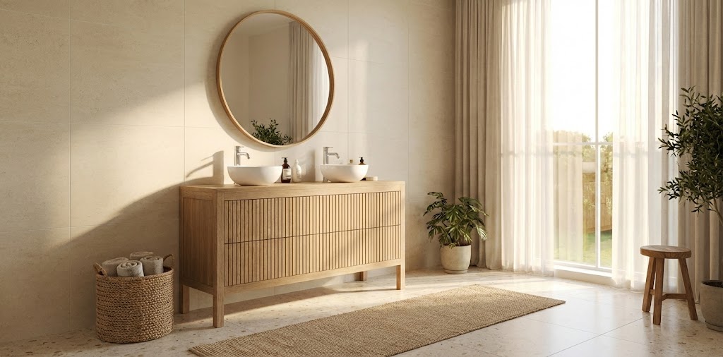 Staande Badkamermeubels (Massief Eiken & Teak) - Teakea Staande Badkamermeubels (Massief Eiken & Teak) - Teakea