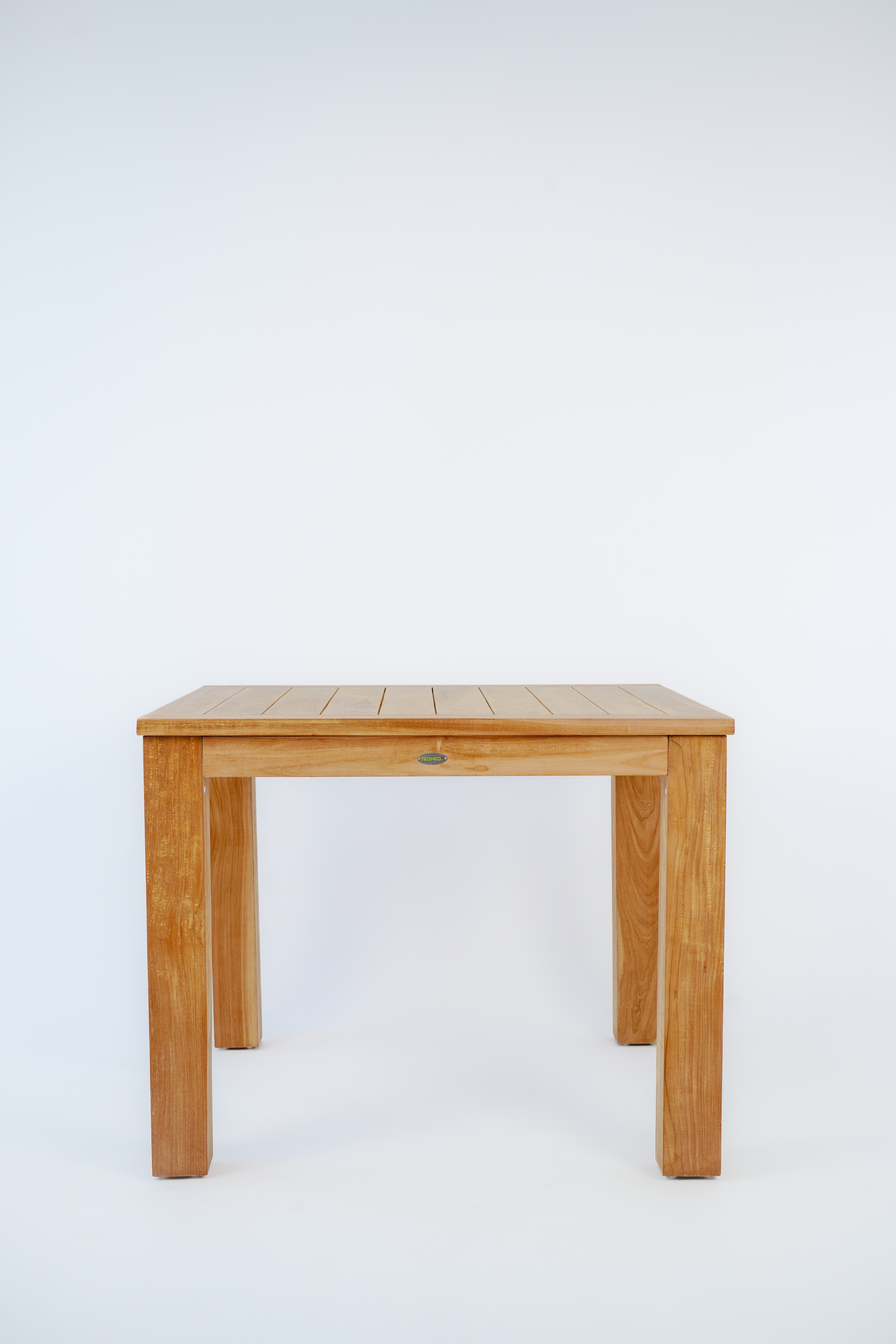 Teakea Teakhouten Tuinset met 2 opvouwbare tuinstoelen en vierkante teak tafel 80x80 cm – ruimtebesparende en duurzame set van FSC teak

 - view 4