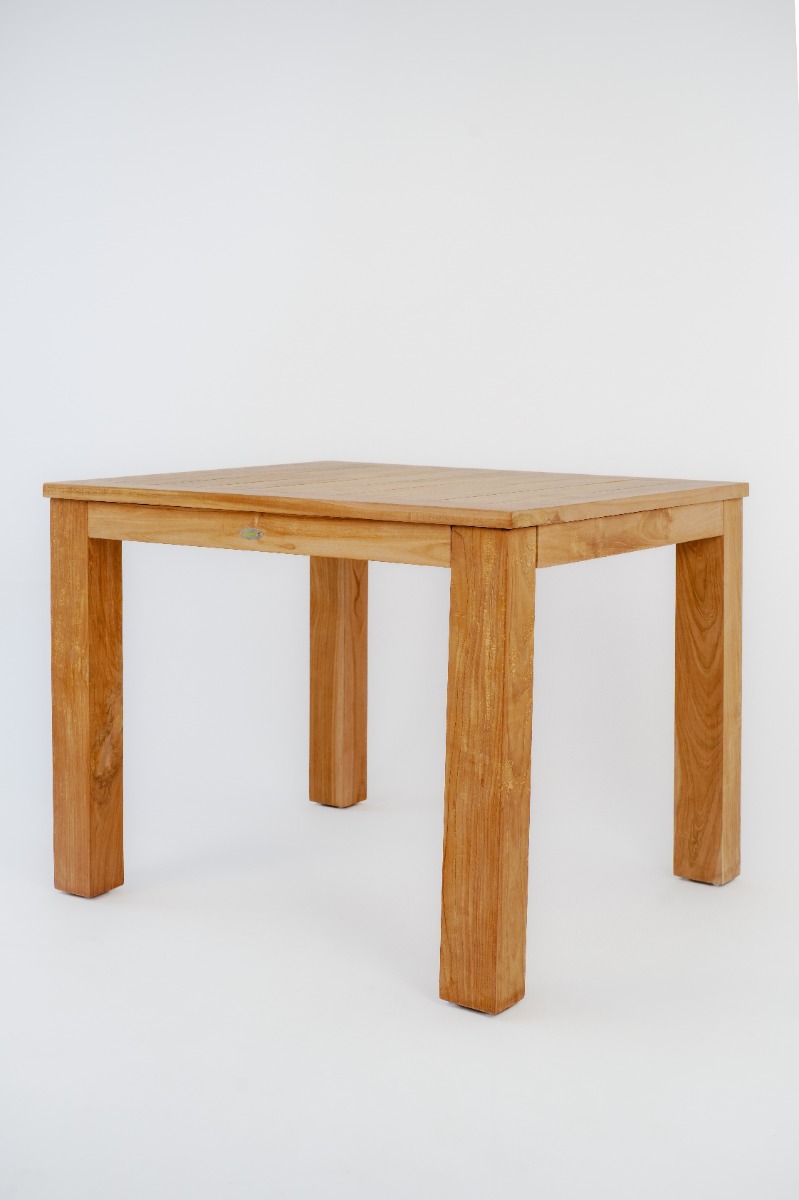 Teakea Teakhouten Tuinset met 2 verstelbare Linda standenstoelen en vierkante tafel van 100x100 cm – buitenmeubelen van teak

 - view 3