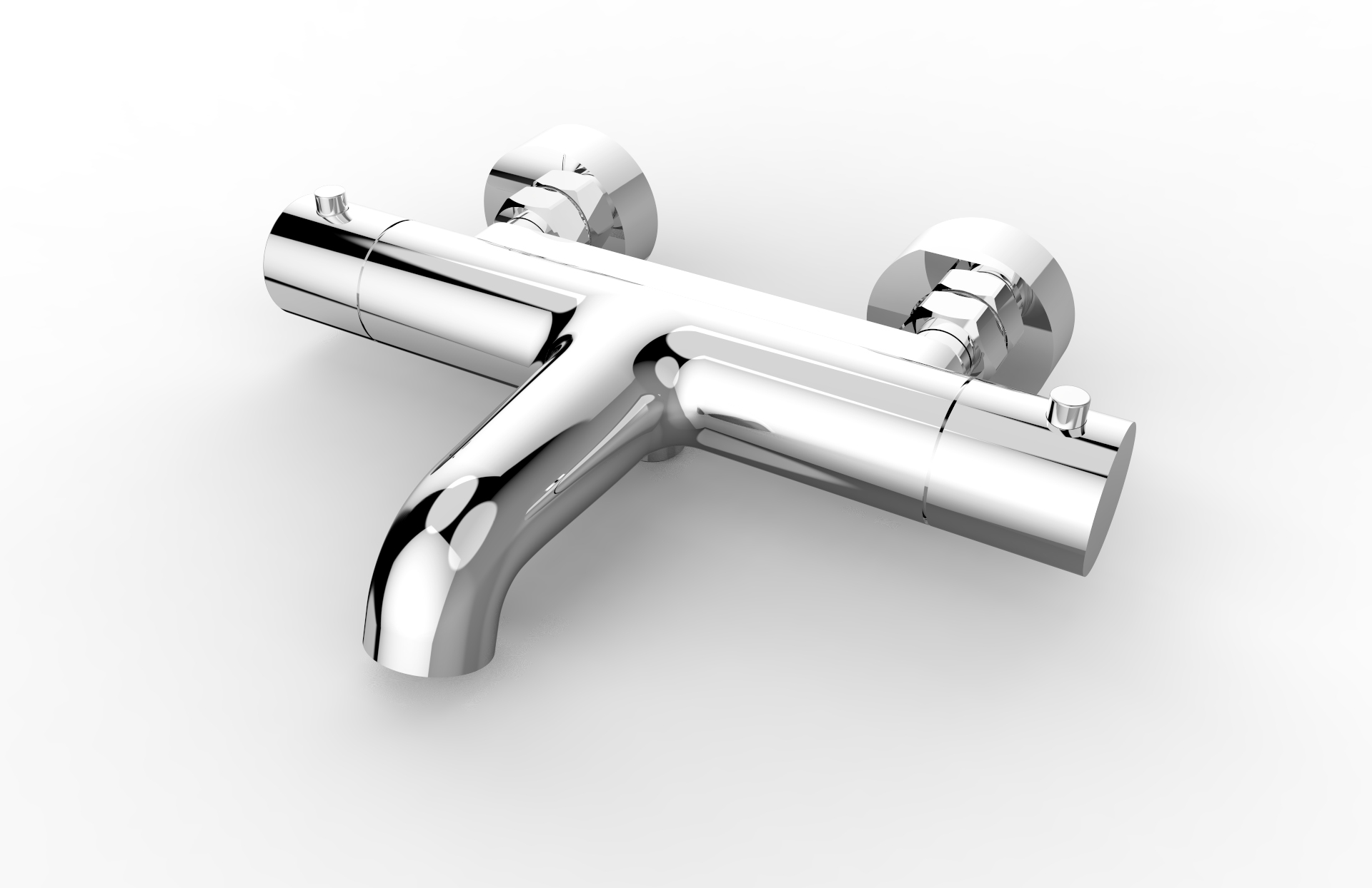 Regn thermostatische badmengkraan - view 3