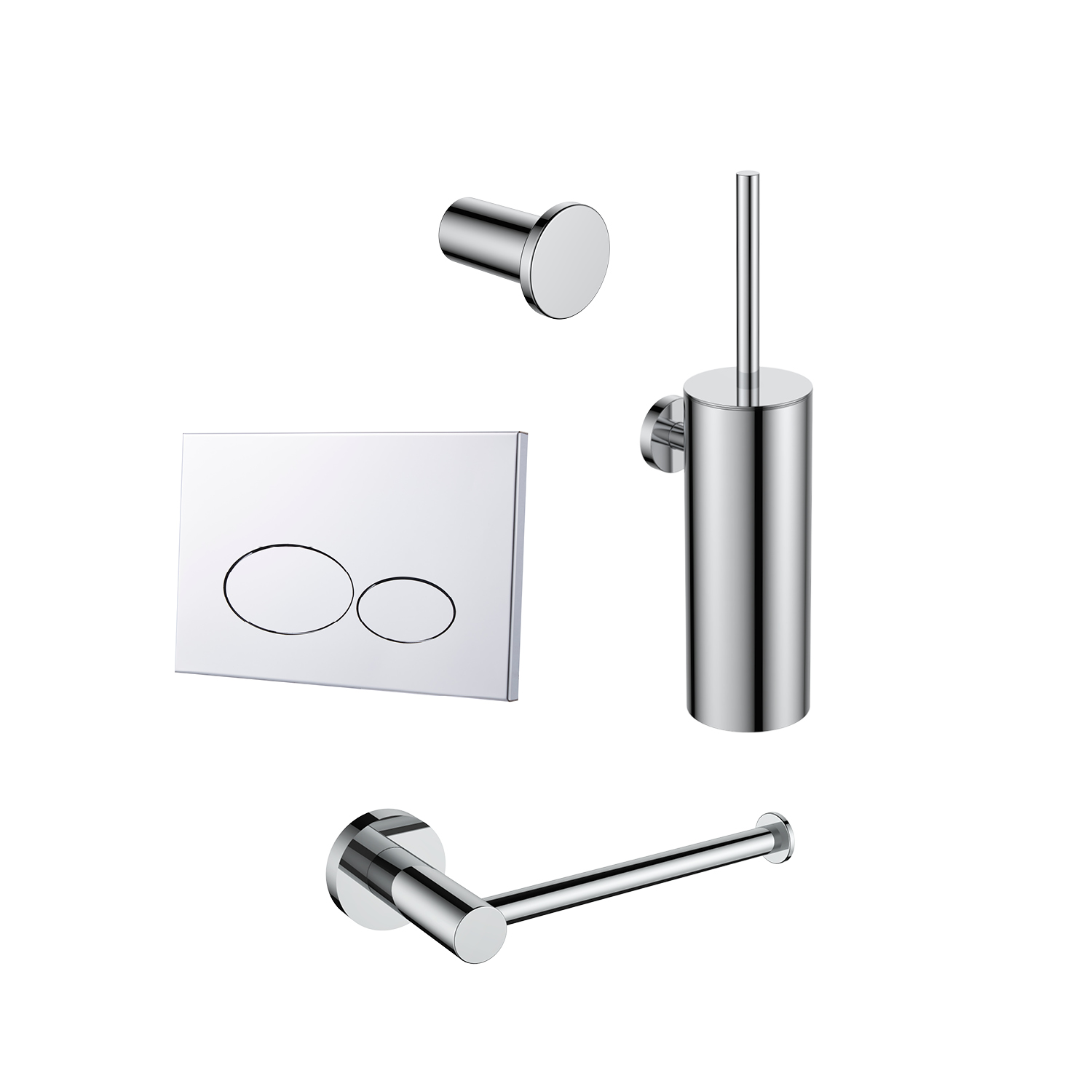 Regn accessoireset toilet + bedieningsplaat - alternate view Regn accessoireset toilet + bedieningsplaat - alternate view
