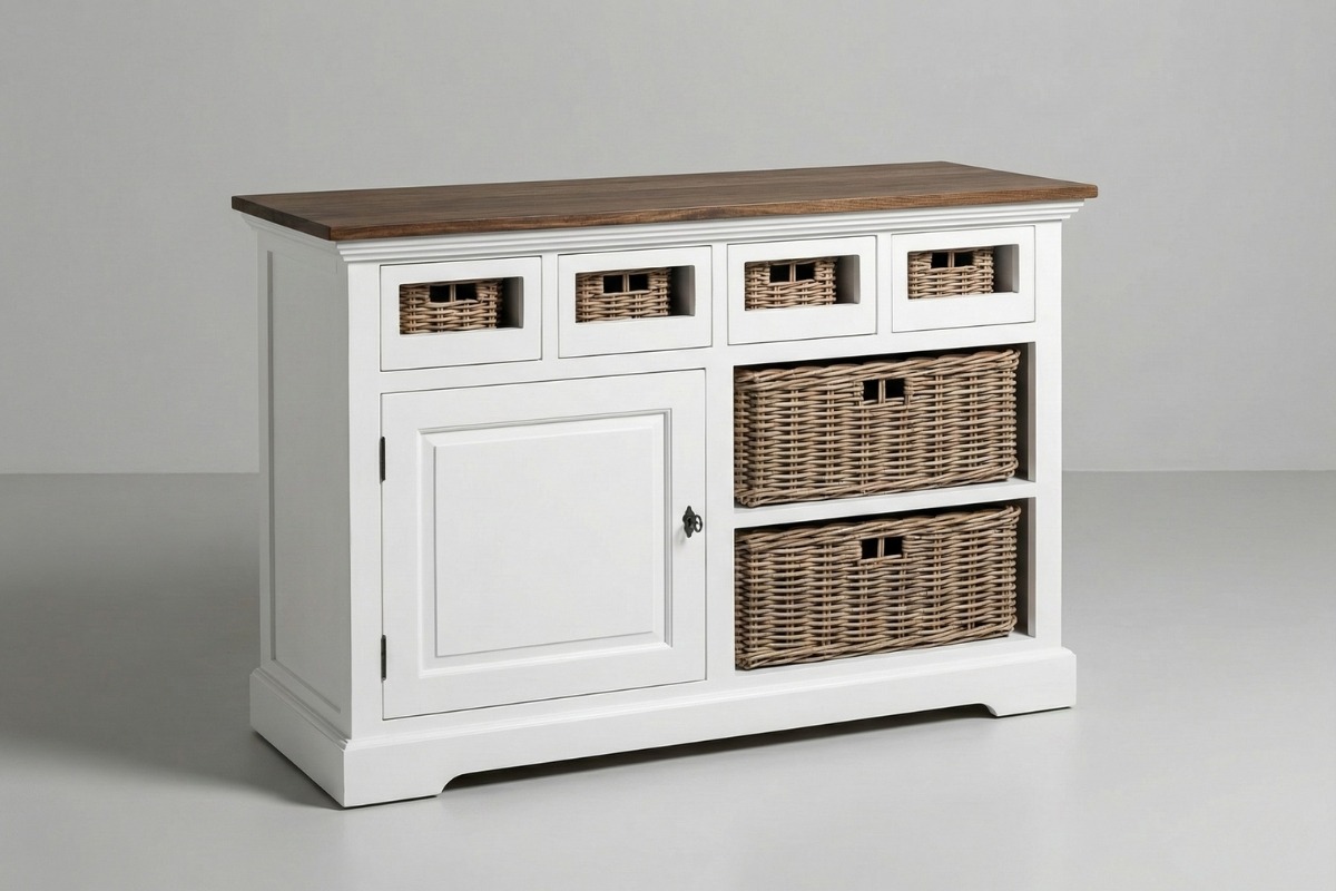 Dressoir Napoli met strak ontwerp en functionele opbergruimte, formaat 125x50x85 cm - alternate view