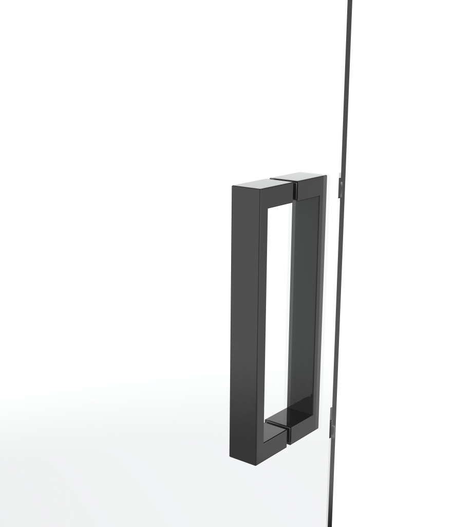 Van Rijn Products ST02LP150 cabina ducha esquina entrada 80cm puerta 90cm pared lateral cromo - alternate view