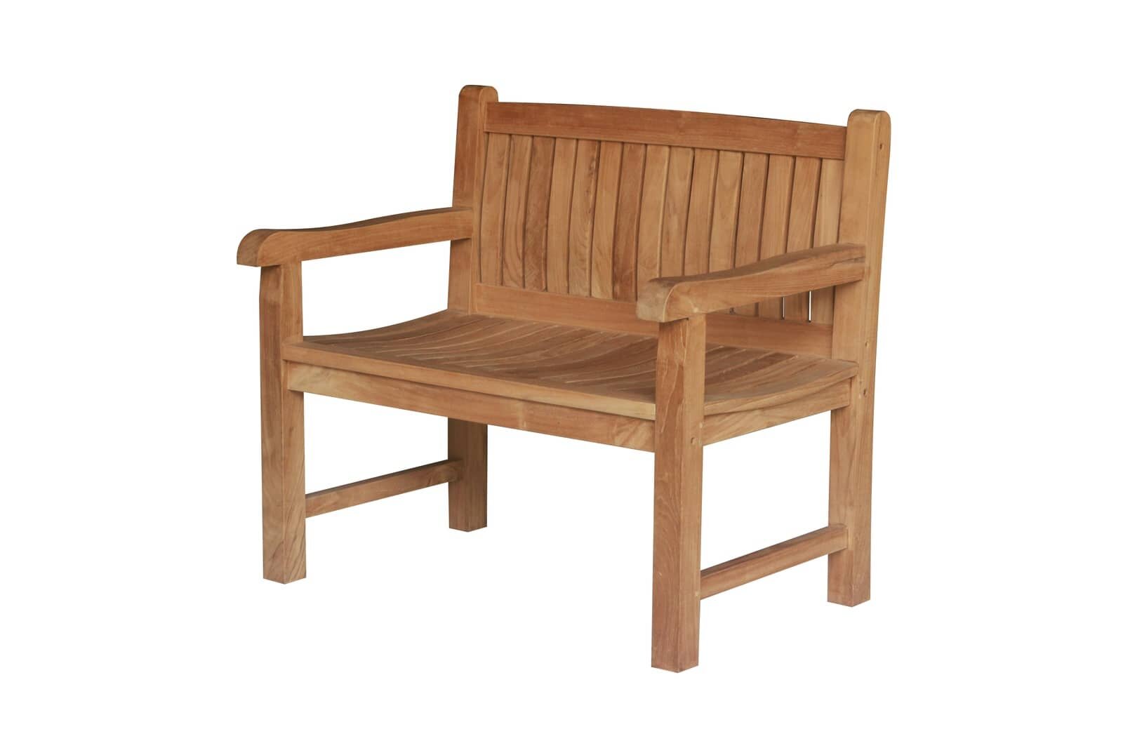 Balmoral Teak Tuinbank | 2 Persoons | 100 cm breed | FSC Teakhout - alternate view