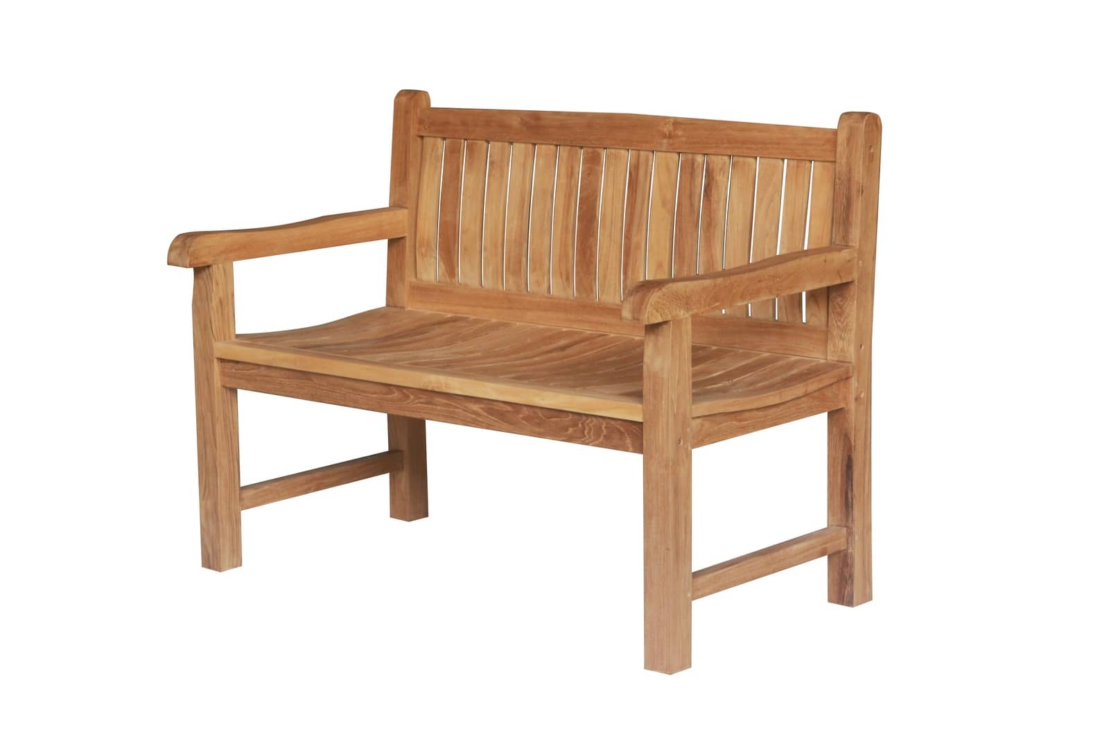 Balmoral teakhouten tuinbank van massief teak, compacte zitbank met een breedte van 120 cm - alternate view