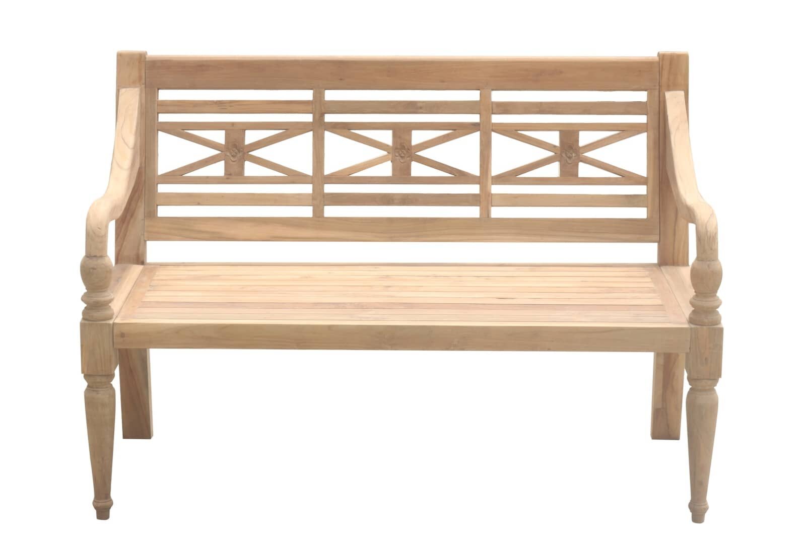 Teak Stationsbanks-150 breed | Gerecycled Teak | 3 Persoons Tuinbank - view 3