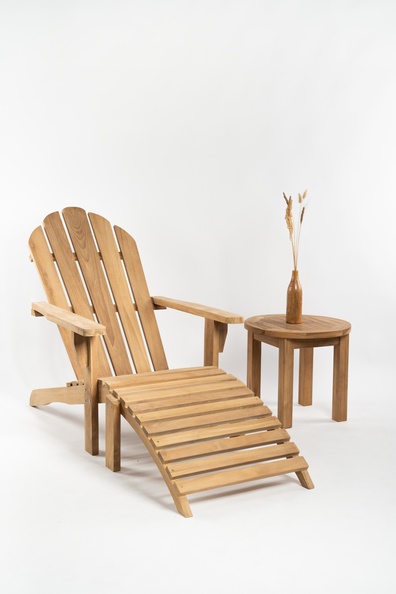 Adirondack Loungestoel met voetenbank - Bearchair tuinstoel - alternate view
