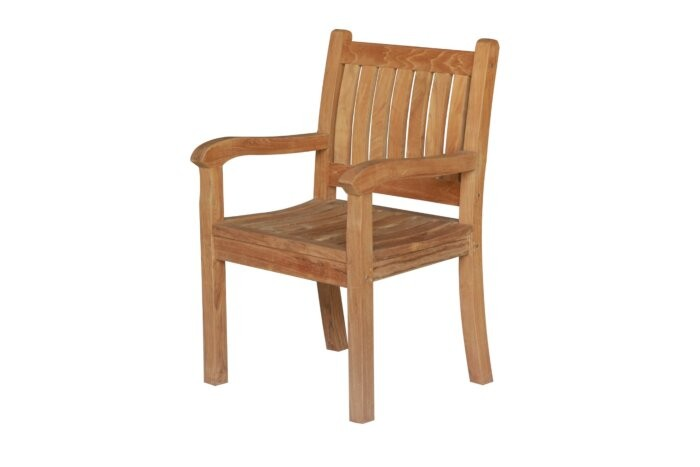 Teakea Teakhouten Tuinset met 2 Beaufort tuinstoelen en ronde teak klaptafel Ø80 cm – compacte, inklapbare set van FSC teak - view 4