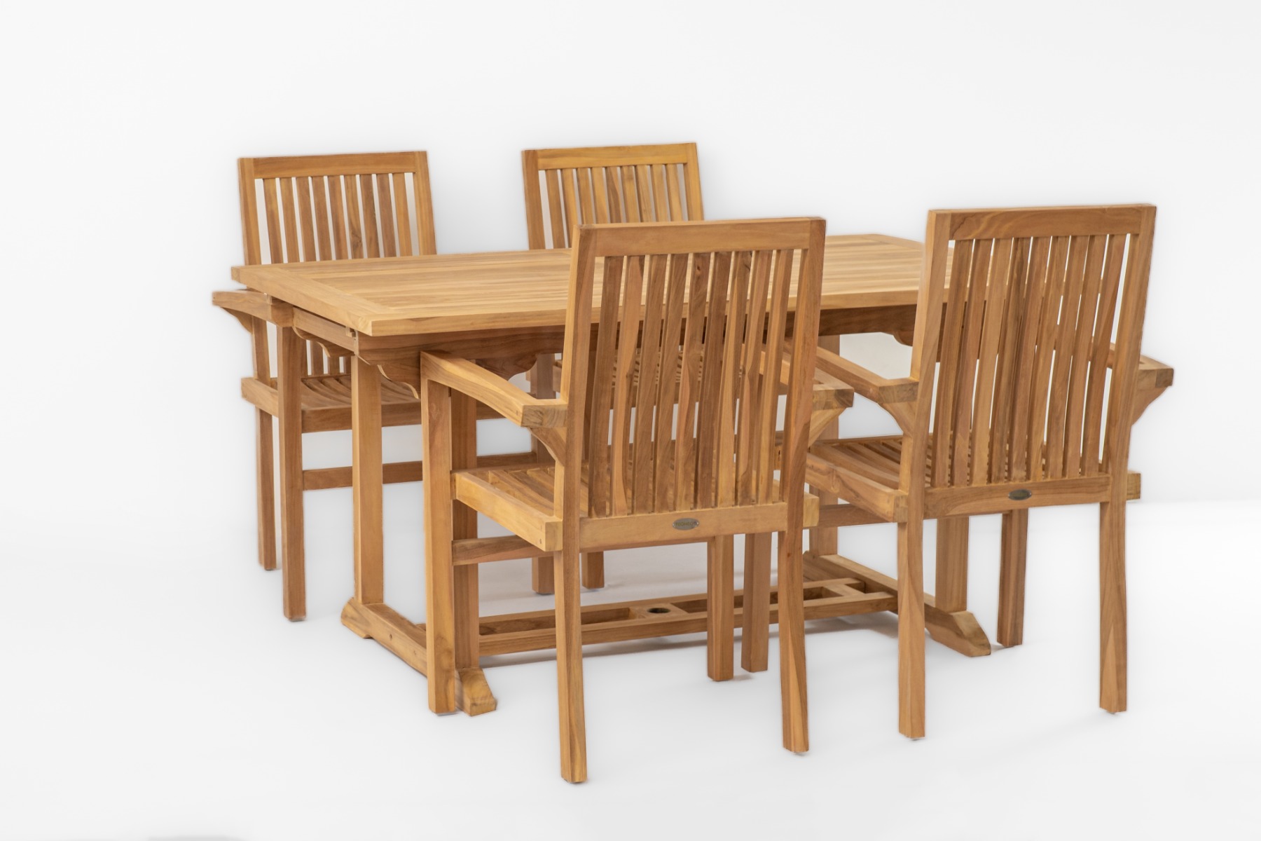 Teakea Ibiza tuinset 4 stoelen met tuintafel 120-180 rechthoekig - alternate view