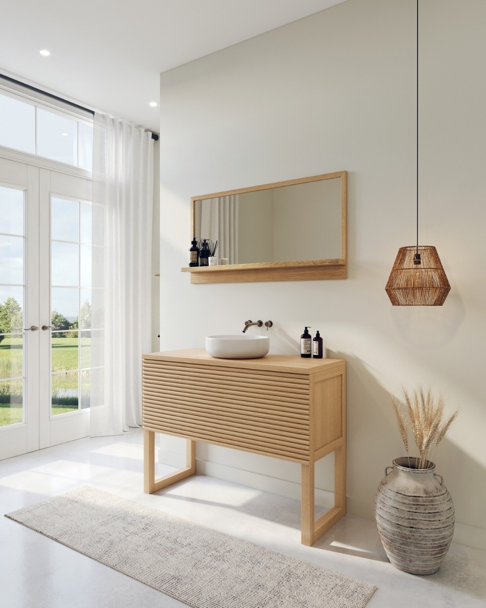 Badkamermeubel Luca | Horizontale Stokken Front - view 3