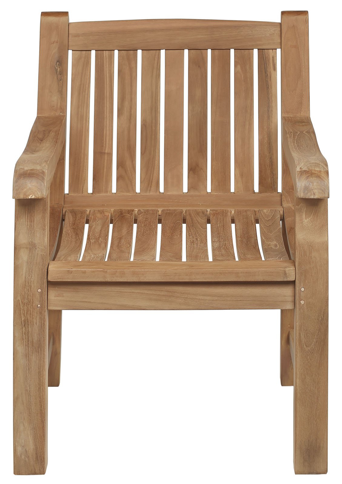 Balmoral teakhouten tuinstoel van massief teak met armleuningen, comfortabele buitenstoel - view 4