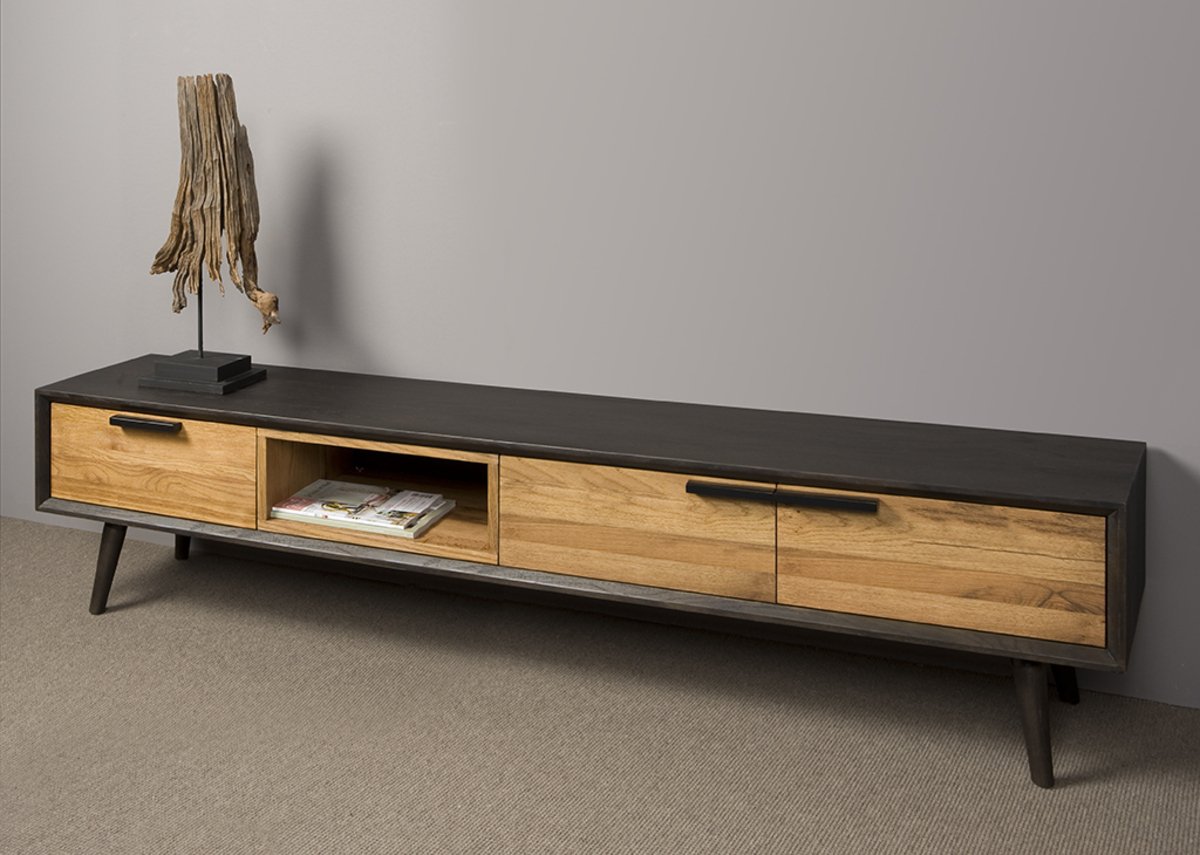 Bresse TV Meubel | 2 Deurs | 1 Lade | 200x45x45 - TWR-BM0277 - alternate view