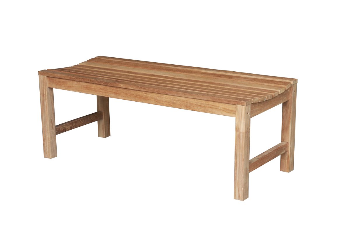 Teak tennisbank Slater gebruikt als tuintafelbank in tuin of bij een tuintafel - view 4