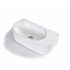 Keramische fontein LUCE1607 40×21,5×12 cm glans wit – strak ontwerp zonder kraangat