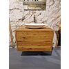 Massief Eiken Badkamermeubel Levanger | Zwevend Design | 60-120 cm & Maatwerk Massief Eiken Badkamermeubel Levanger | Zwevend Design | 60-120 cm & Maatwerk