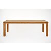 Nelson teak tuintafel 250x100 cm van massief teakhout met robuuste poten