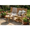 Beaufort teakhouten tuinbank van massief teak, extra brede zitbank met een breedte van 220 cm