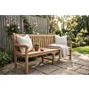 Teakea Windsor teak tuinbank geplaatst in tuin of op terras als ruime zitbank voor buiten