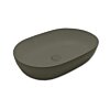 Blinq Couleur opzetwastafel 57x38x15cm ovaal - As