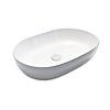 Blinq Couleur ovaal opzetwastafel - Wit