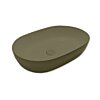 Blinq Couleur opzetwastafel 57x38x15cm ovaal - Woud