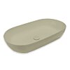 Blinq Couleur opzetwastafel 75x38x15cm ovaal - Zand