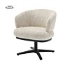 teakea Perca teakhouten lounge armstoel met off-white kussen – luxe tuinmeubel