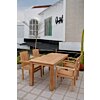 Teakea Teakhouten Tuinset met 6 Ibiza stapelbare stoelen en Nelson tafel 180x90 cm – duurzame en stijlvolle tuinmeubels van massief teak