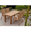 Teakea Teakhouten Tuinset Linda – 4 Verstelbare Stoelen + Nelson Tafel 180x90 cm Teakea Teakhouten Tuinset Linda – 4 Verstelbare Stoelen + Nelson Tafel 180x90 cm