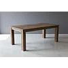 Teak Eettafel Genua Noir – Massief Teakhout – Rustieke Black Wash Finish