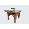 ROOT | Teak Wortel Salontafel met glas | Vierkant | 60x60x45 - DEV-ROOT-CT-SQ-60-60-45