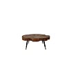 Teakhouten Boomstam Salontafel 80 Rond - salontafel80rond