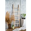 Escalera decorativa de teca | Aspecto roble natural| 50x5x175