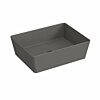 Blinq Couleur opzetwastafel rechthoekig 50x38cm - antraciet