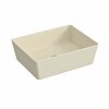 Blinq Couleur opzetwastafel rechthoekig 50x38cm - ivoor