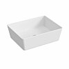 Blinq Couleur opzetwastafel rechthoekig 50x38cm - mat wit