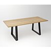 Eiken Tafel 3 cm Tafelblad | Trapezium Exclusive Frame - Teakea.nl