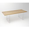 Eiken Tafel 3 cm Tafelblad |U Fineline Frame White