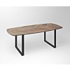 Notenhouten eettafel Tusk met U Fantasy Onderstel