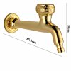 Gouden Tapkraan Sidonia | Muuraansluiting 1/2” | 17.5 lang - WM5020