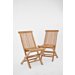 Inklapbare Teakhouten Tuinstoelen | set van Twee 