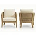 Nusa chairs set of 2 1 - Teakea Nusa Lounge Teak met Rope Olefin Kussens