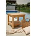 Nvq01396 - Teakea Teak bijzettafel tuin met onderblad 50x50x45