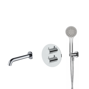 Regn badset inbouw ronde plaat, uitloop, 3st-hdouche Regn badset inbouw ronde plaat, uitloop, 3st-hdouche