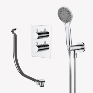 Regn badset inbouw vkant, vulsysteem 3-st h-douche Regn badset inbouw vkant, vulsysteem 3-st h-douche