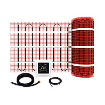 Vloerverwarmingset incl. thermostaat wit 4m2
